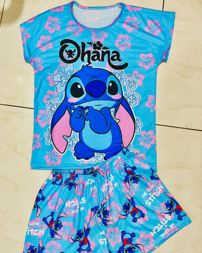 PIJAMA CORTO FULL PRINT - STITCH -