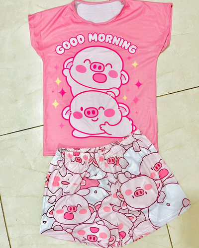 PIJAMA CORTO FULL PRINT - CERDITO -