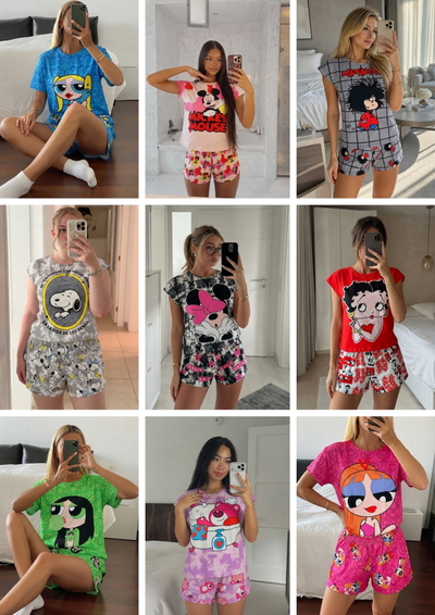 PACKS SURTIDOS PIJAMAS CORTOS FULL PRINT