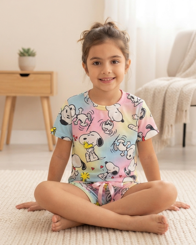 CORTO FULL PRINT KIDS - SNOOPY -