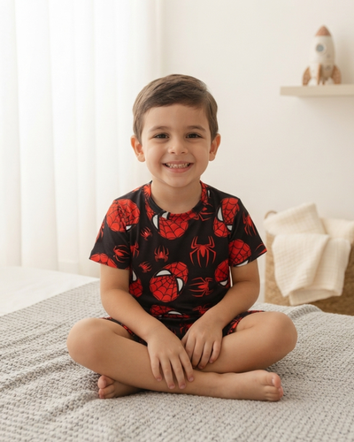 CORTO FULL PRINT KIDS - SPIDERMAN -