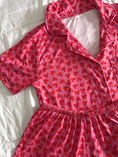 CAMISERO CORTO CORAZONES 