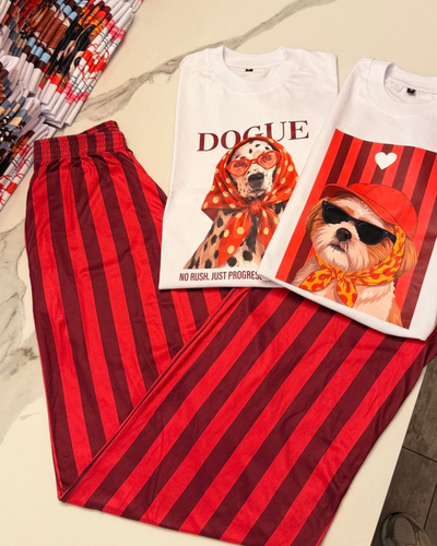 PANTALON RAYADO ROJO