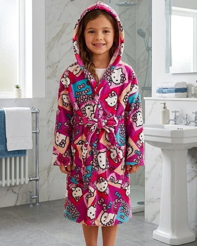 BATA TOALLA SECADO RAPIDO KIDS -  KITTY -