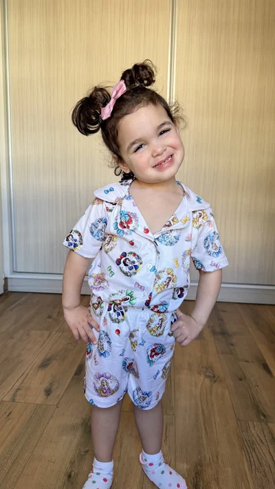 CAMISERO CORTO KIDS - PRINCESAS -