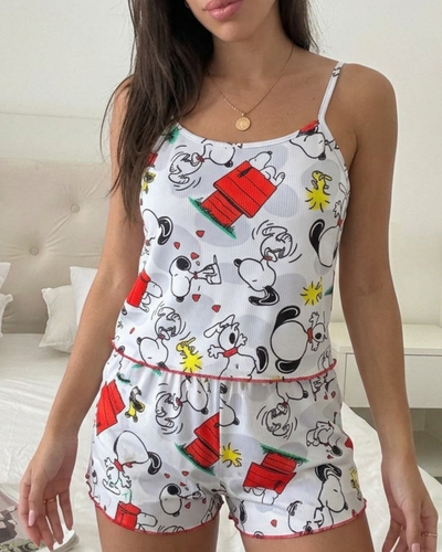 PIJAMA CORTO FULL PRINT - SNOOPY - 