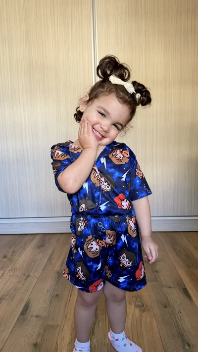 CAMISERO CORTO KIDS - HARRY POTTER AZUL -