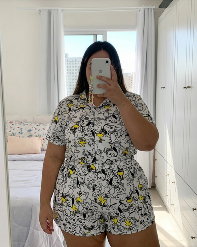 CAMISERO CORTO CURVY - SNOOPY -