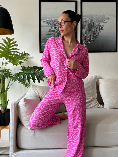 CAMISERO MODAL SOFT - PRINT LILA -  