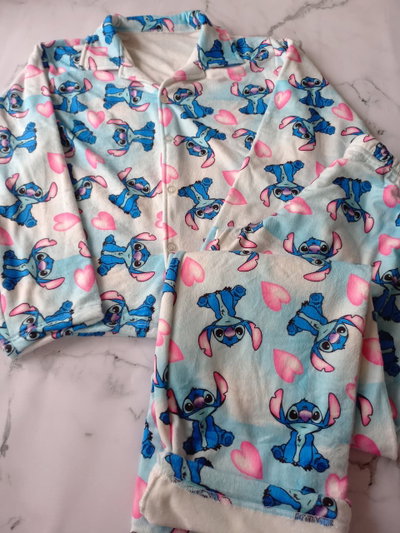 CONJUNTO CAMISERO PLUSH STITCH 