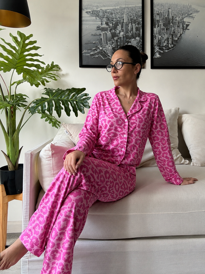 CAMISERO MODAL SOFT - PRINT LILA -  