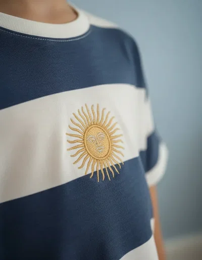 REMERA ARG KIDS AZUL
