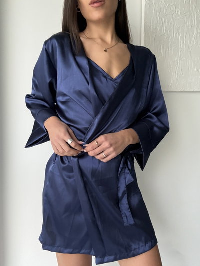 BATA SATEN AZUL 