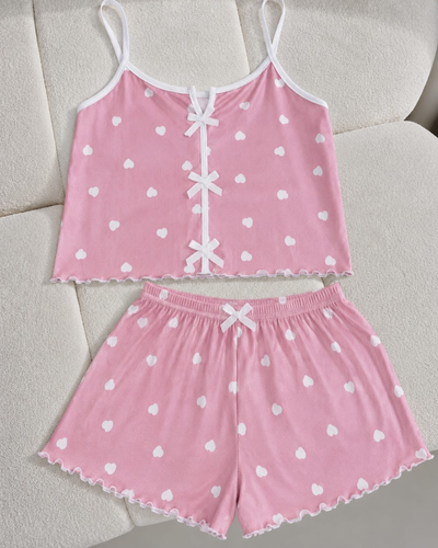 PIJAMA CORTO IMPORTADO DASHA - ROSA -