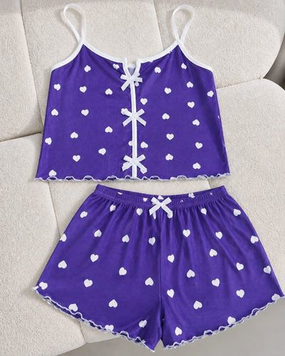 PIJAMA CORTO IMPORTADO DASHA - VIOLETA -