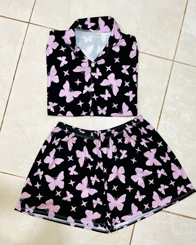 CAMISERO CORTO MODAL - MARIPOSAS -