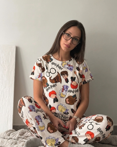 PIJAMA FULL PRINT MODAL SOFT - HARRY POTTER -