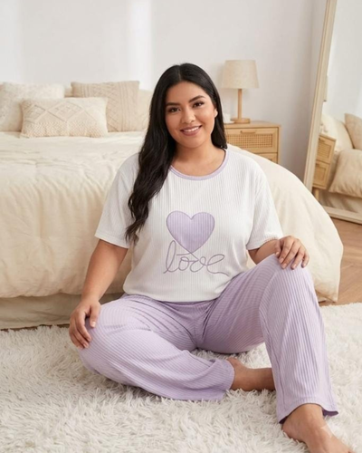 PIJAMA IMPORTADO MORLEY LOVE LILA