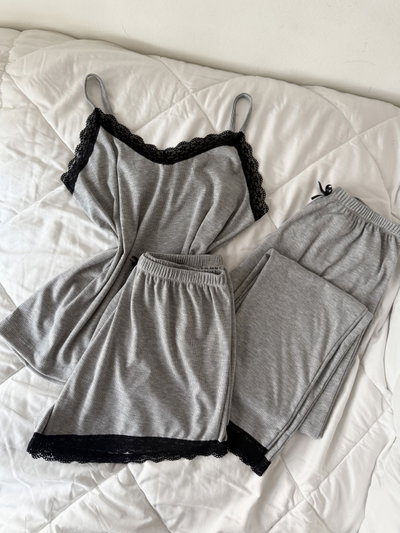 TRIO MORLEY GRIS CLARO