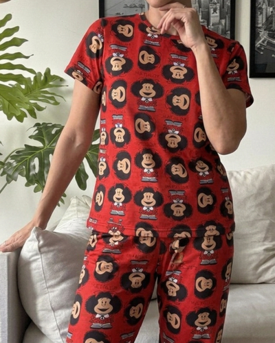 PIJAMA FULL PRINT MODAL SOFT - MAFALDA  -