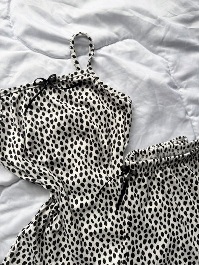 PIJAMA MORLEY ESTAMPADO - LUNARES - 