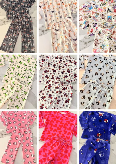 PACKS SURTIDOS PIJAMAS PLUSH NIÑOS  