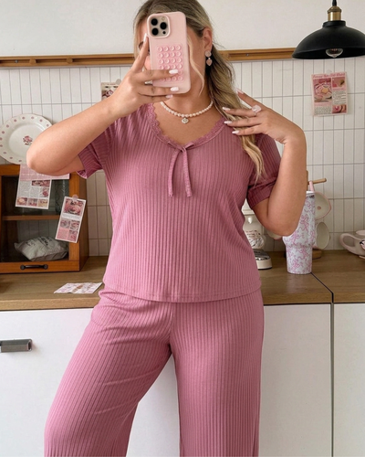 PIJAMA IMPORTADO MORLEY ROSA