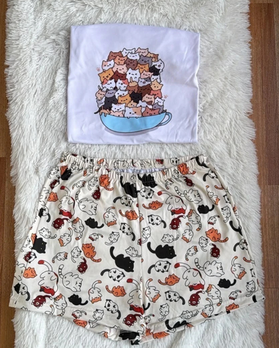 PIJAMA ANIMADO - CATS - 