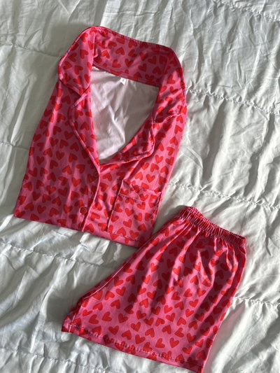 CAMISERO CORTO CORAZONES 