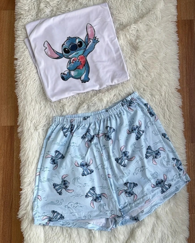 PIJAMA ANIMADO - STITCH CORAZON - 