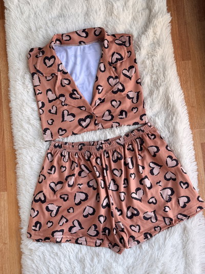 CAMISERO CORTO GRETA CAMEL