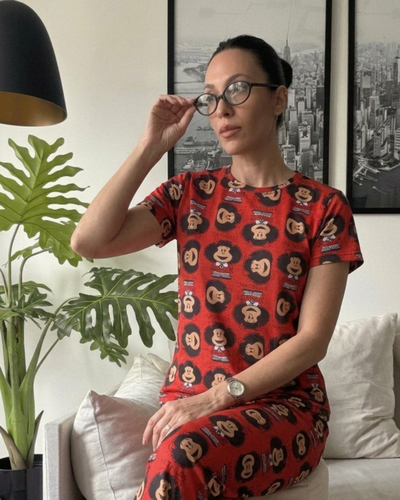 PIJAMA FULL PRINT MODAL SOFT - MAFALDA  -