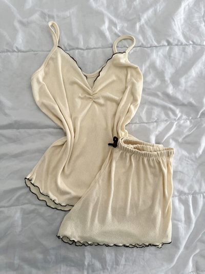 PIJAMA MORLEY LISO - BEIGE - 