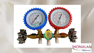 Manifold Con visor (R22-R12-R134-R404) Cuerpo Bronce