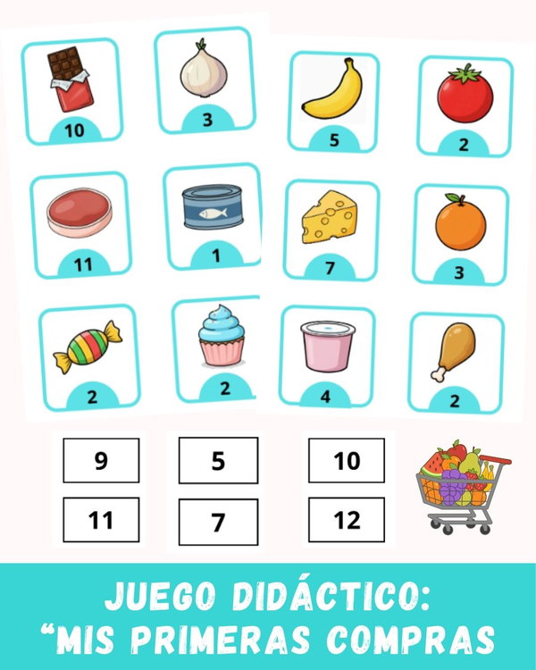 Juego Didáctico “Mis Primeras Compras” – Numeración, Lenguaje y Autonomía