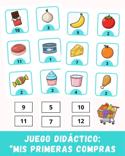 Juego Didáctico “Mis Primeras Compras” – Numeración, Lenguaje y Autonomía