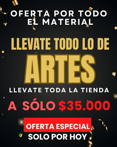 FULL PACK DE ARTES VISUALES- TODO EL MATERIAL DE ARTE INCLUIDO