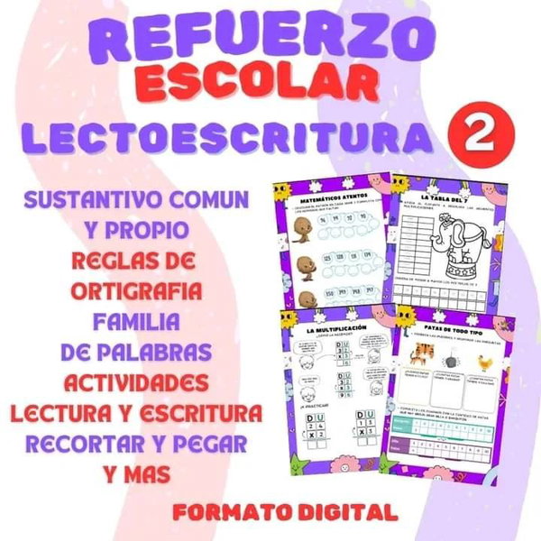 LECTOESCRITURA 2 (Refuerzo escolar) 