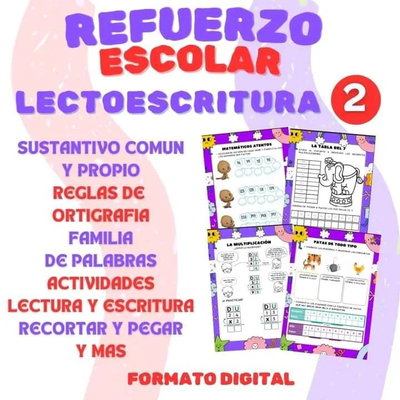LECTOESCRITURA 2 (Refuerzo escolar) 