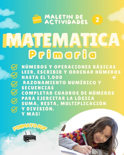 MALETÍN DE 2° GRADO - ACTIVIDADES DE MATEMÁTICA 2-PRIMARIA