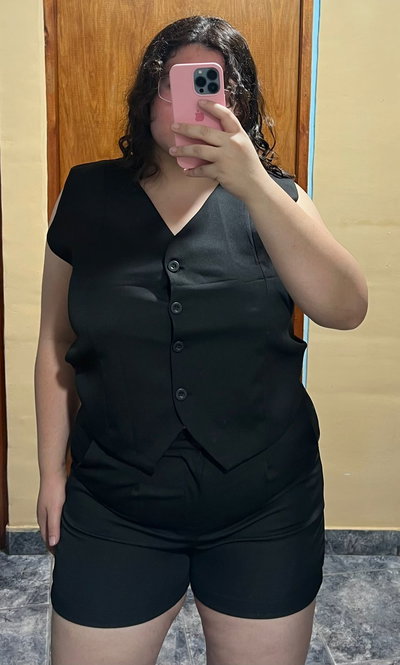 CONJUNTO SASTRERO CORTO NEGRO