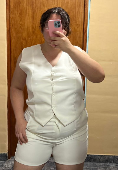 CONJUNTO SASTRERO CORTO BLANCO