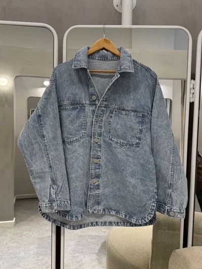 JACKET DENIM CELESTE