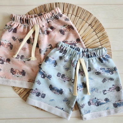 Short rústico estampado