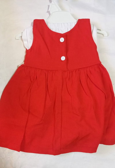 Vestido de lino con bombachudo