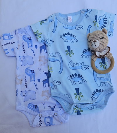 Body mangas cortas estampado