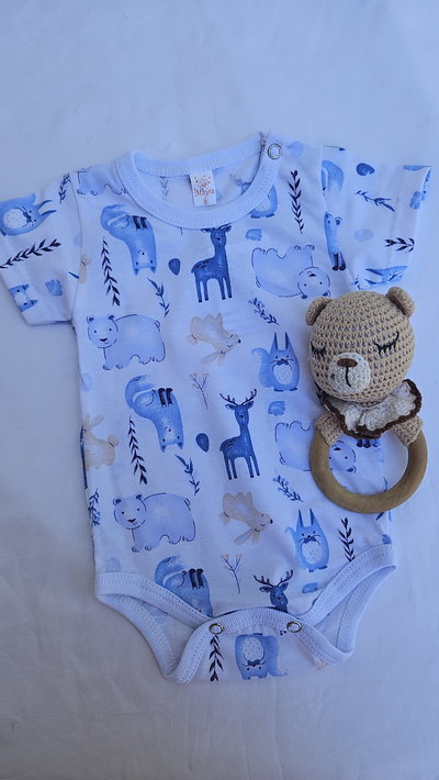 Body mangas cortas estampado