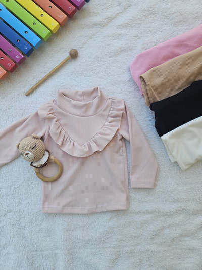 Polera con volado T 2,4,5 y 6