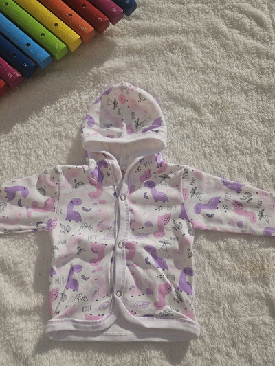 Campera Dinos Rosa T 1, 3 y 4