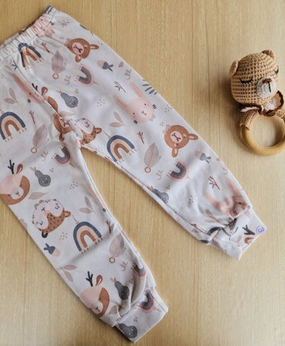 Pantalón de algodón estampado